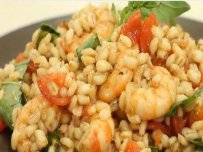 barley,  seafood, vegetables, healthy food, easy to do meals, quick food