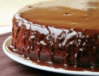 Walnut Cake with chocolate frosting