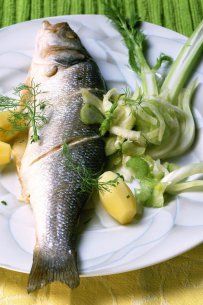 Grilled Sea Bass with Fennel
