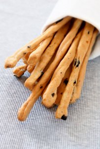 Bread sticks with Olives