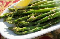 asparagus,asparagus with sesame,healthy spring food,vegetable dishes
