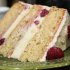 White Chocolate Mousse and Strawberry Layer Cake