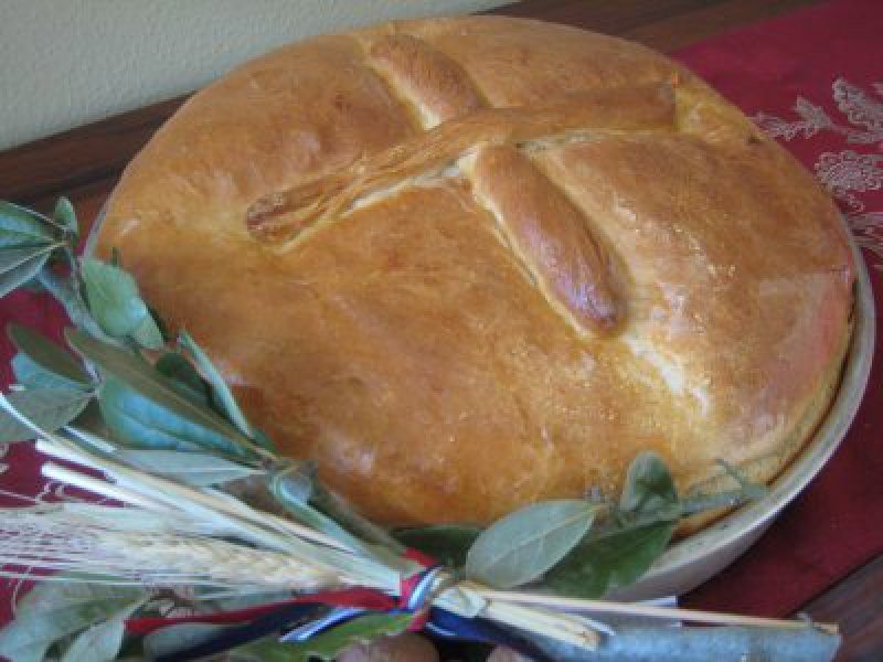 Serbian Christmas Bread (Cesnica)