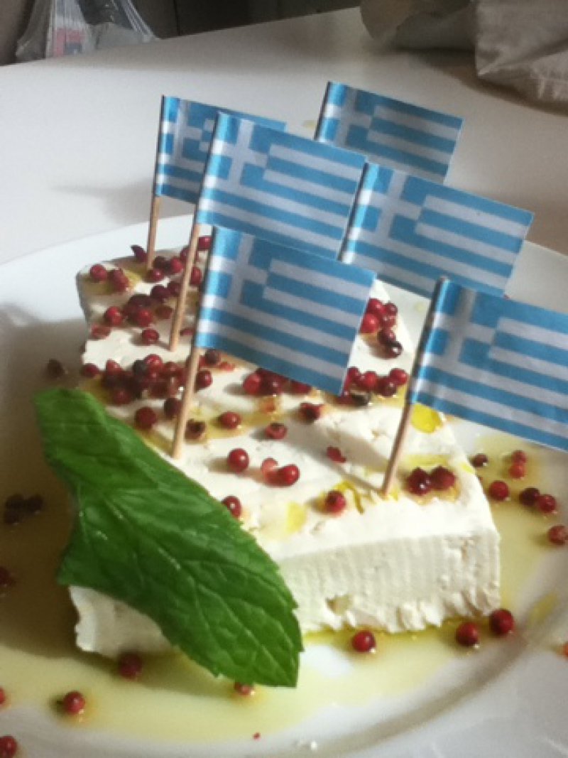 Feta cheese, The Flag of Greek Foodies
