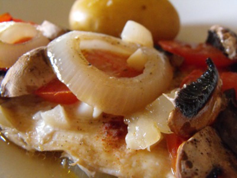 Cod Stewed in Tomato