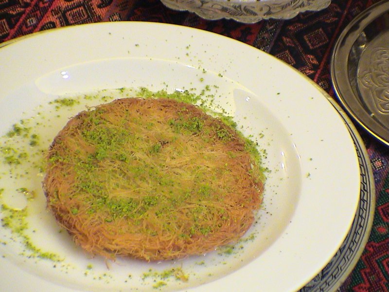 konefe, Egyptian Shredded Phyllo pie with a custard middle
