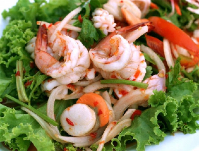 Seafood Salad with Vegetables