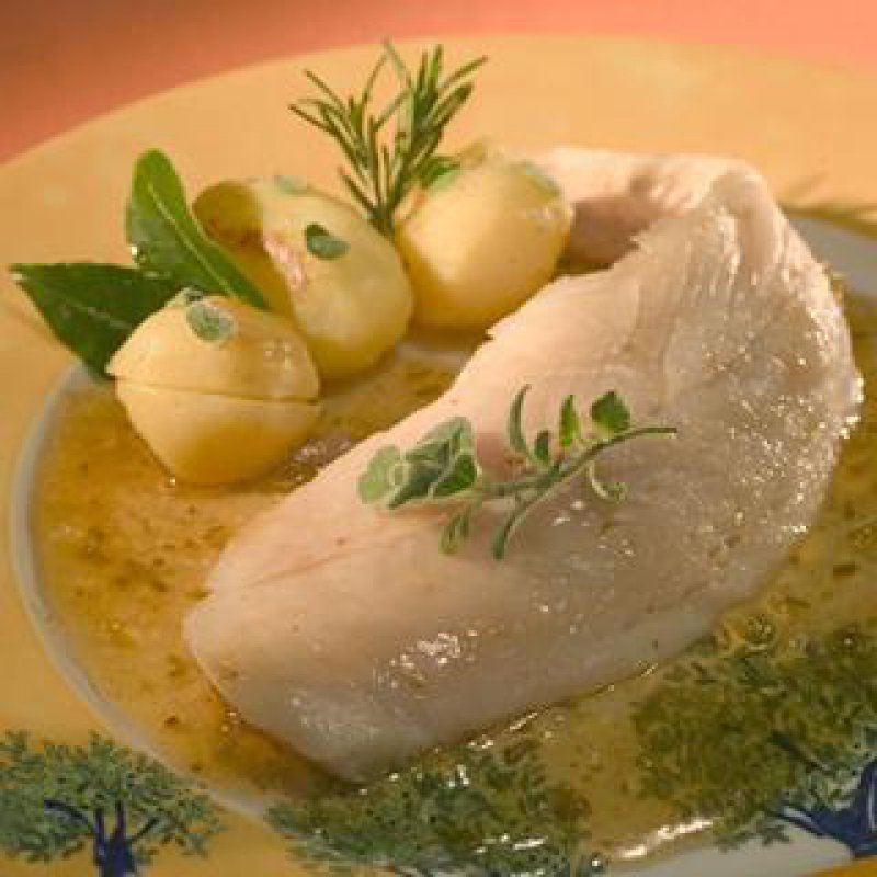 ψάρι με πατάτες και βότανα, λαδόκολλα, ψάρι σε χαρτί, υγειινές συνταγές