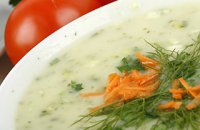 FOOD - WHITE SOUP AND HERBS