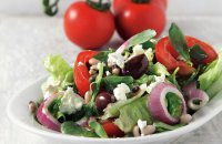 Fresh Salad from “Barbarossa” restaurant in  Paros Island