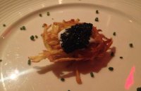 Seafood Appetizer: Caviar on Potato Rosti