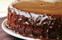 Walnut Cake with chocolate frosting