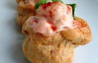 Choux (puff shells) Filled with Shrimp Mousse