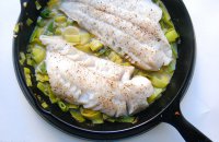  Salted Haddock with Leeks, Greens and Vegetables