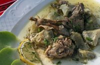  Lamb with Artichokes and Fava Beans
