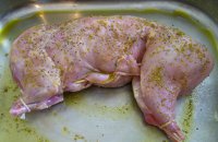 Stuffed Rabbit with Myzithra Cheese