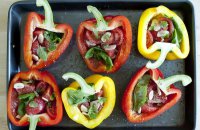 Roast Peppers Stuffed with Tomato