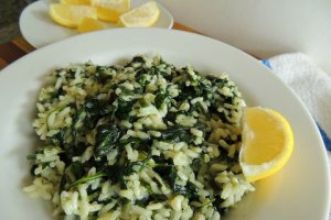 Spinach and Rice - Spanakorizo